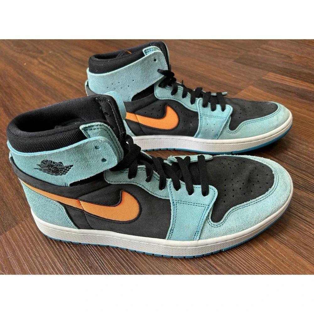 Nike Air Jordan 1 Zoom Air CMFT 2 Mens Size 10.5  Bleached Aqua DV1307-408 Shoes